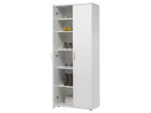Schuhschrank >Nolana< in Weiß - 70x176x34cm...