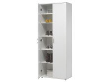 Schuhschrank >Nolana< in Weiß - 70x176x34cm...