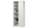 Schuhschrank >Nolana< in Weiß - 70x176x34cm (BxHxT)