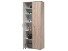 Schuhschrank >Nolana< in Sonoma-Eiche - 70x176x34cm...