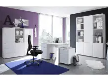 Regal >Suzette< in Weiß aus MDF - 50x216x35cm...