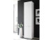 Aktenschrank >Suzette< in Weiß aus MDF - 50x216x35cm (BxHxT)