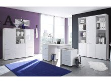 Rollcontainer >Suzette< in Weiß - 40x60x45cm (BxHxT)