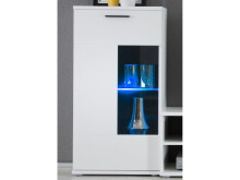 Wohnwand >Kenton< in Weiß - 230x185x38cm (BxHxT)