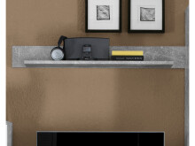 Wohnwand >Kenton< in Weiß - 230x185x38cm (BxHxT)