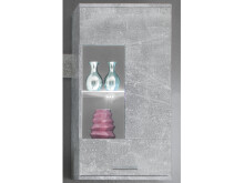 Wohnwand >Kenton< in Weiß - 230x185x38cm (BxHxT)