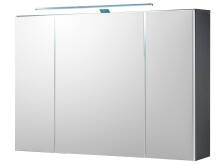 Spiegelschrank >Brooklyn< in grau - 99x70x21cm (BxHxT)