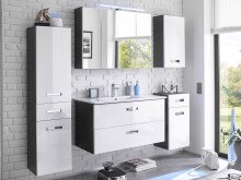 Spiegelschrank >Brooklyn< in grau - 99x70x21cm (BxHxT)