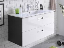 Waschtisch-Set >Brooklyn< in Grau aus MDF -...