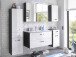 Waschtisch-Set >Brooklyn< in Grau aus MDF - 102x55x47cm (BxHxT)