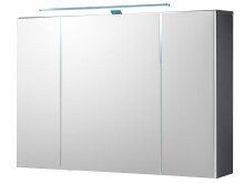 Badezimmer-Set >Brooklyn I< in Grau aus MDF - 102x195x47cm (BxHxT)