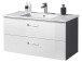 Badezimmer-Set >Brooklyn I< in Grau aus MDF - 102x195x47cm (BxHxT)