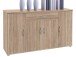 Sideboard >Lissy< in Sonoma-Eiche aus Kunststoff - 118x70x30cm (BxHxT)