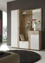 Garderoben-Set >Nessi< in Sonoma-Eiche - 145x184x29cm (BxHxT)