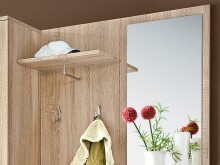 Garderoben-Set >Nessi< in Sonoma-Eiche - 145x184x29cm (BxHxT)