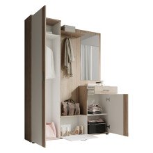 Garderoben-Set >Nessi< in Sonoma-Eiche - 145x184x29cm (BxHxT)