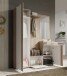 Garderoben-Set >Nessi< in Sonoma-Eiche - 145x184x29cm (BxHxT)