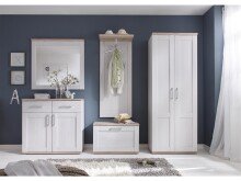 Garderobenschrank >Barbara< in Sibiu-Lärche - 76x201x39cm (BxHxT)