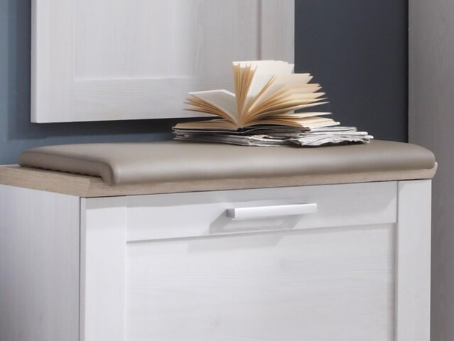 Sitzkissen >Barbara< in Cappuccino matt aus Polyester - 70x36cm (BxT)