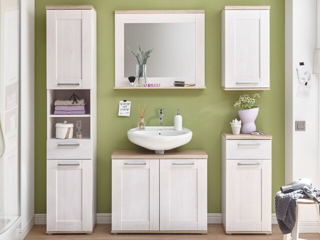 Badezimmer-Set >Barbara< in Sibiu-Lärche - 158x190x33cm (BxHxT)