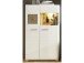 Vitrine >Kathlin< in Weiß/Matt aus Metall - 80x139x37cm (BxHxT)