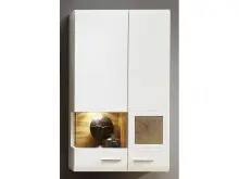 Hängevitrine >Kathlin< in Weiß/Matt aus...
