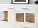Sideboard >Kathlin< in Weiß/Matt aus Metall - 170x94x42cm (BxHxT)