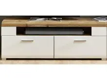 TV-Board >Kathlin< in Weiß/Matt aus Metall -...