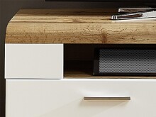 TV-Board >Kathlin< in Weiß/Matt aus Metall - 140x51x47cm (BxHxT)