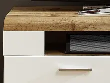 TV-Board >Kathlin< in Weiß/Matt aus Metall -...