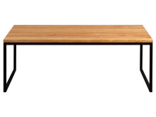 Couchtisch >Brodie I< in Wildeiche aus Metall - 110x43x60cm (BxHxT)
