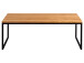 Couchtisch >Brodie I< in Wildeiche aus Metall - 110x43x60cm (BxHxT)