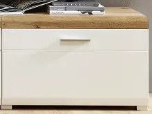 TV-Board >Kathlin< in Weiß/Matt aus Metall -...
