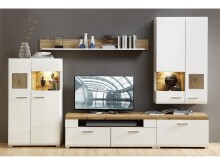 TV-Board >Kathlin< in Weiß/Matt aus Metall - 80x51x47cm (BxHxT)