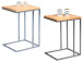 Beistelltisch >Rita I< in Wildeiche aus Metall - 38x62x43cm (BxHxT)