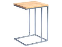 Beistelltisch in Wildeiche aus Metall - 38x62x43cm (BxHxT)