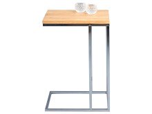 Beistelltisch in Wildeiche aus Metall - 38x62x43cm (BxHxT)