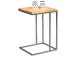 Beistelltisch >Rita I< in Wildeiche aus Metall - 38x62x43cm (BxHxT)