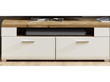 Wohnwand >Kathlin< in Weiß/Matt aus Metall - 320x205x47cm (BxHxT)