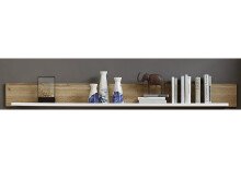Wohnwand >Kathlin< in Weiß/Matt aus Metall - 320x205x47cm (BxHxT)