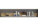 Wohnwand >Kathlin< in Weiß/Matt aus Metall - 320x205x47cm (BxHxT)