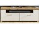 Wohnwand >Kathlin< in Weiß/Matt aus Metall - 320x205x47cm (BxHxT)