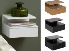 Nachttisch >Randers< in  aus MDF - 35x22,5x32cm...