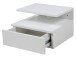 Nachttisch >Randers< in Weiß aus MDF - 35x22,5x32cm (BxHxT)