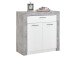 Schuhschrank >Peoria I< in Weiß aus Kunststoff - 90x90x39,9cm (BxHxT)