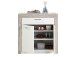 Schuhschrank >Peoria I< in Weiß aus Kunststoff - 90x90x39,9cm (BxHxT)