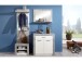 Schuhschrank >Peoria I< in Weiß aus Kunststoff - 90x90x39,9cm (BxHxT)