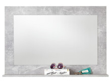 Wandspiegel >Peoria I< in Beton LA - 90,2x61,5x18,5cm (BxHxT)
