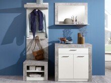 Garderoben-Set >Peoria I< in Weiß aus...