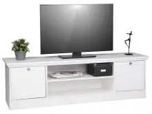 TV-Board >Landsted< in Weiß - 160x48x45cm...